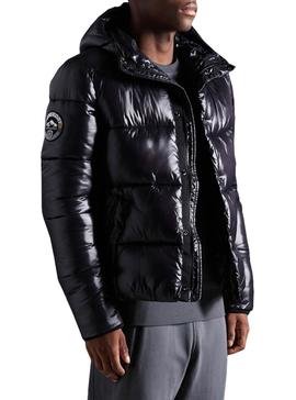 Chaqueta Superdry High Shine Negro Hombre