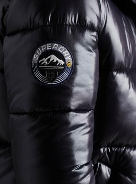 Chaqueta Superdry High Shine Negro Hombre