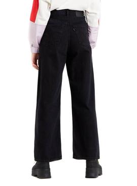 Pantalon Levis High Loose Trainwreck Negro Mujer