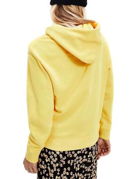 Sudadera Tommy Jeans Linear Amarillo para Mujer