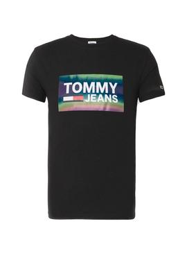 Camiseta Tommy Jeans Stretch Negro para Hombre