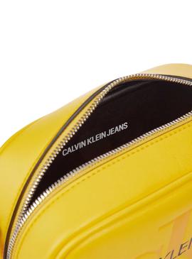 Bolso Calvin Klein Camera Amarillo para Mujer