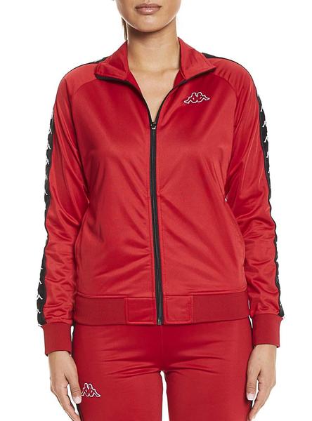 Chaqueta Kappa Wanniston Banda Rojo Mujer