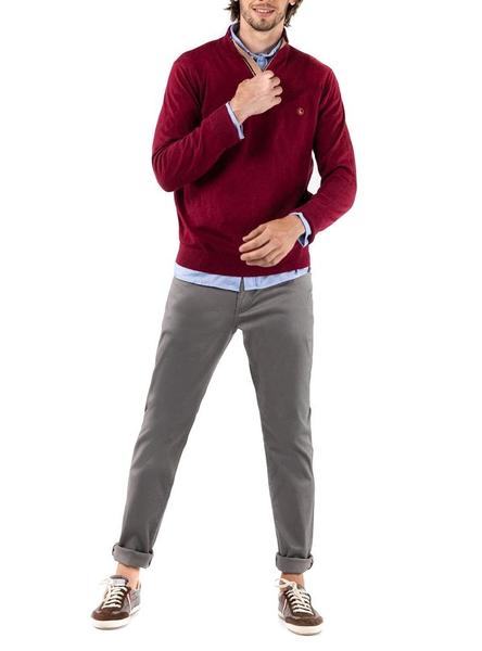 Jersey El Ganso Mock Rojo para Hombre