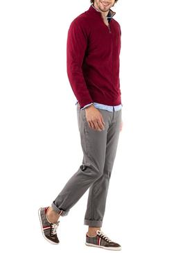 Jersey El Ganso Mock Rojo para Hombre