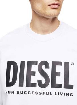 Sudadera Diesel Division Blanco para Hombre