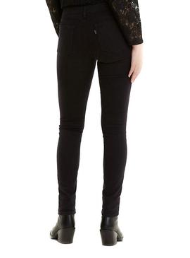 Pantalón Vaquero Levis 711 Skinny Negro para Mujer