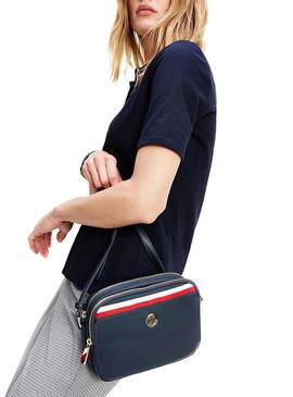 Bolso Tommy Hilfiger Poppy Marino para Mujer.