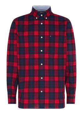 Camisa Tommy Hilfiger Watch Check Rojo Hombre