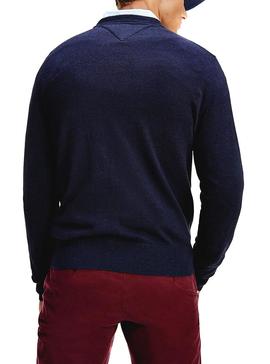 Jersey Tommy Hilfiger Pima Marino para Hombre