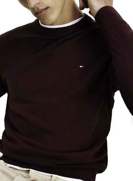 Jersey Tommy Hilfiger Crew Neck Granate Hombre