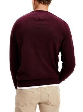 Jersey Tommy Hilfiger Crew Neck Granate Hombre