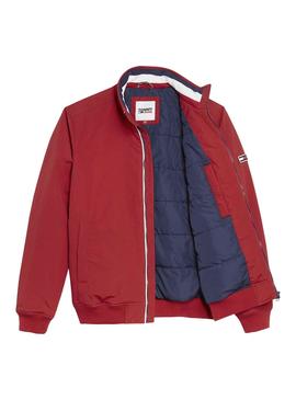 Chaqueta Tommy Jeans Essential Rojo para Hombre