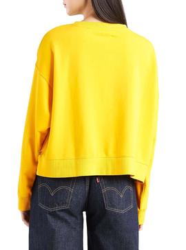 Sudadera Levis Snoopy Peanuts Amarillo Mujer