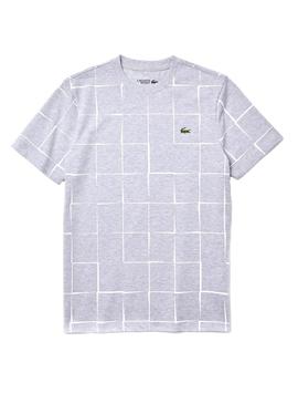 Camiseta Lacoste Sport Graphic Gris para Hombre