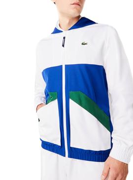 Chaqueta Lacoste Impermeable Blanco para Hombre