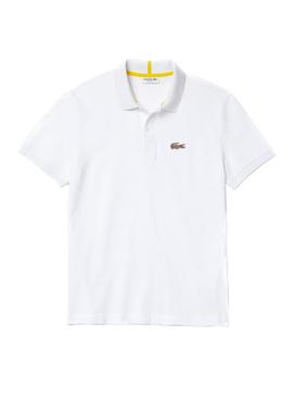 Polo Lacoste x National Geographic Blanco Leopard