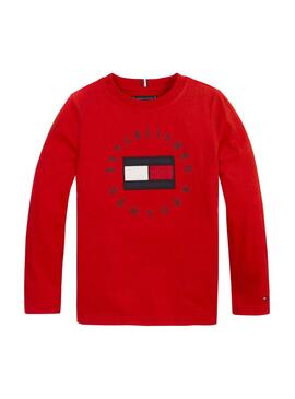 Camiseta Tommy Hilfiger Heritage Rojo para Niño