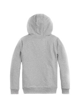 Sudadera Tommy Hilfiger Essential Hoodie Gris Niño