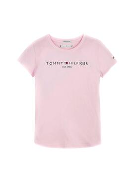 Camiseta Tommy Hilfiger Essential Rosa para Niña