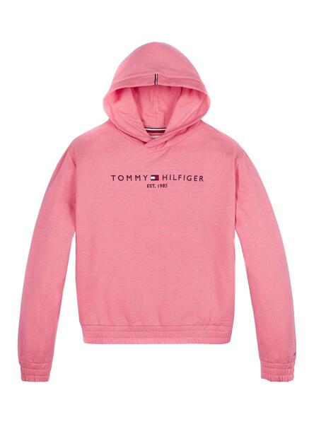 Sudadera Tommy Hilfiger Essential Rosa Niña