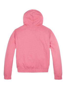 Sudadera Tommy Hilfiger Essential Rosa para Niña