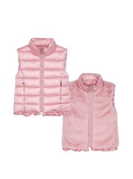 Chaleco Mayoral Reversible Rosa para Niña