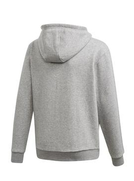 Sudadera Adidas Halfzip Hoodie Gris para Niños 