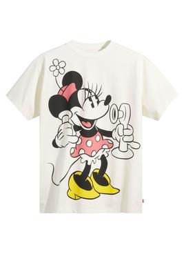 Camiseta Levis x Disney Blanco Minnie Para Mujer