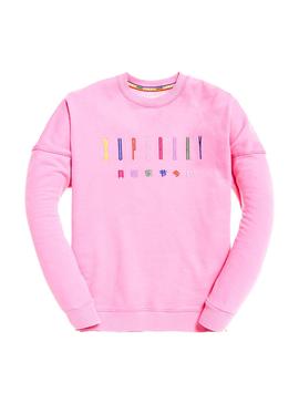 Sudadera Superdry Carly Carnival Rosa Mujer
