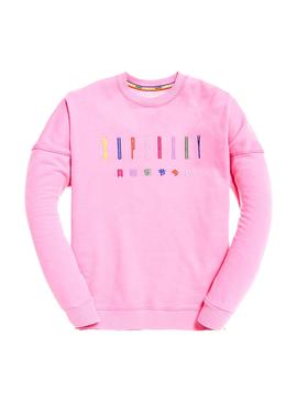 Sudadera Superdry Carly Carnival Rosa Mujer