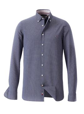 Camisa Tommy Hilfiger Dobby Azul para Hombre