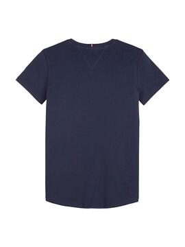 Camiseta Tommy Hilfiger Icon Azul Marino para Niña
