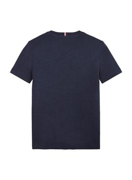 Camiseta Tommy Hilfiger Global Marino para Niño