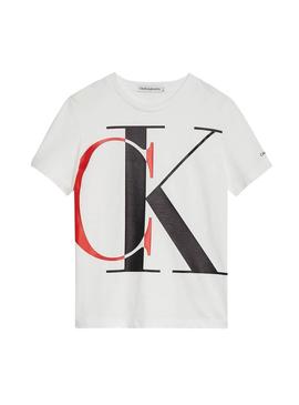 Camiseta Calvin Klein Exploded Monogram Blanco