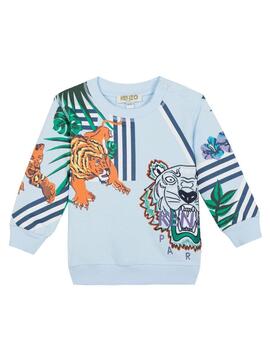 Sudadera Kenzo Folco Azul Niño