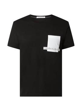 Camiseta Calvin Klein Instit Negro para Hombre