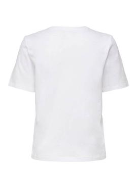 Camiseta Only Indre Blanco para Mujer