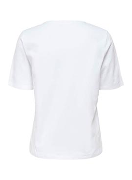 Camiseta Only Indre Blanco para Mujer