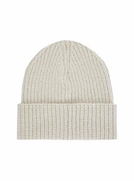 Gorro Calvin Klein Con Lana Beige Para Mujer