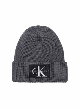 Gorro Calvin Klein De Punto Gris De Mujer y Hombre