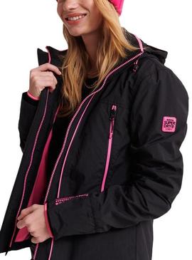 Chaqueta Superdry Velocity Artic Negro Para Mujer