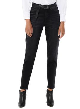 Pantalón Vaquero Only Veneda Mom Negro Para Mujer