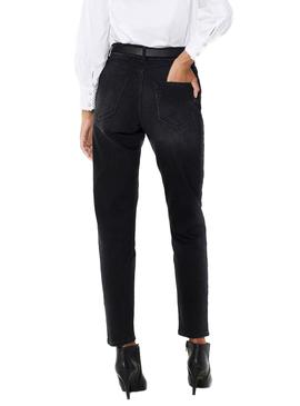 Pantalón Vaquero Only Veneda Mom Negro Para Mujer