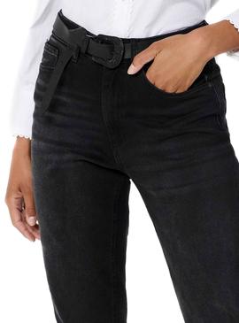 Pantalón Vaquero Only Veneda Mom Negro Para Mujer