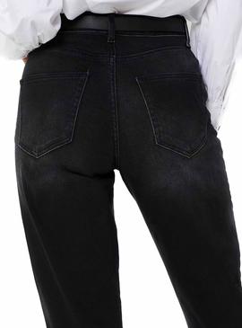 Pantalón Vaquero Only Veneda Mom Negro Para Mujer