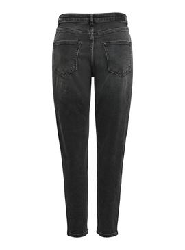 Pantalón Vaquero Only Veneda Mom Negro Para Mujer