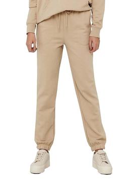 Jogger Only Feel Beige para Mujer