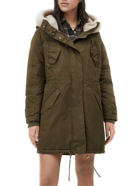 Parka Linda Verde Mujer