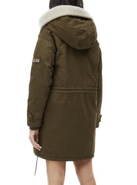 Parka Pepe Jeans Linda Verde para Mujer